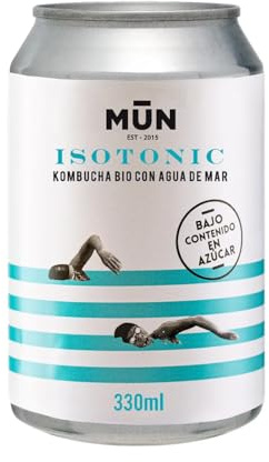 Kombucha isotonique bio avec eau de mer 330 ml Lot de 12