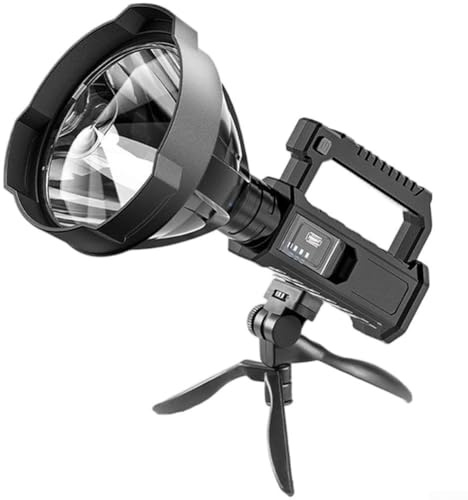 200,000 Lumens LED Flashlight With Rechargeable Battery And Triangular Stand For Outdoor Safety And Visibility(W5119)