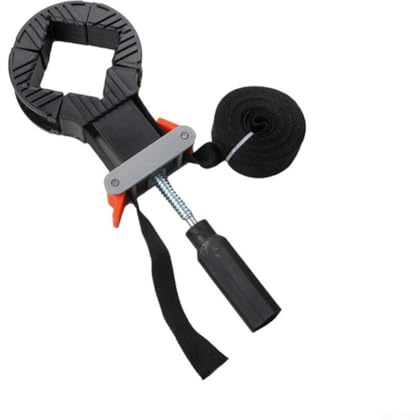 BlesConi Collier de serrage réglable en nylon noir 4 m avec sangle d'angle, pour le travail du bois et le montage de meubles