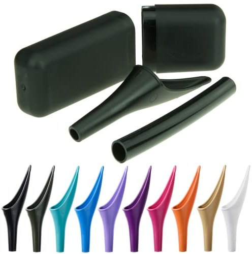 SHEWEE Extreme – L'urinoir féminin original – Appareil d'urination réutilisable et portable. Festival, camping, voiture, randonnée indispensable pour les femmes. Entonnoir Stand to Pee – Noir