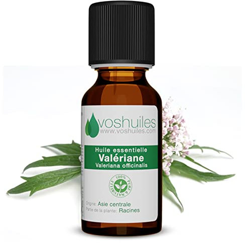 Voshuiles - Huile Essentielle Valériane - 5ml - 100% Pure et Naturelle - HEBBD - Relaxante et Apaisante - Idéale pour Diffuseur avant de s'Endormir - Traçabilité et Qualité - Entreprise Française