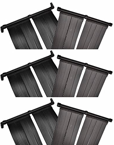 vidaXL Pannelli Solari Riscaldatori per Piscina 6 pz 80x620 cm