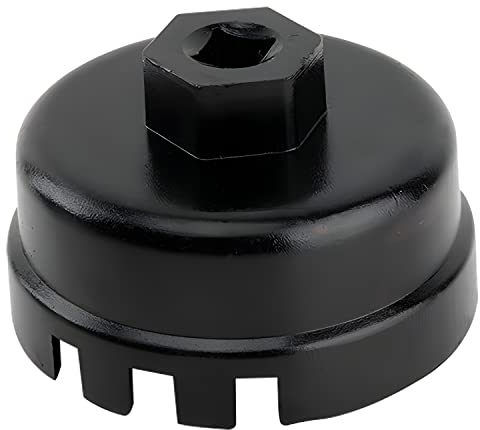 FUSHUI Universal Ölfilterkappen Gehäuse,Ölfilter Stecknuss Ölfilterschlüssel für Auto Motor Ölfilter