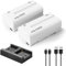 VILTROX NP-F550 Batterie de Rechange Remplacement 2 pièces Battery et Smart LED Double Chargeur USB-C pour Sony NP-F970 F960 F950 F770 F750 F570 F550 Compatible Godox Neewer caméscope/Moniteur/caméra