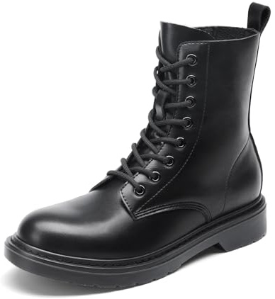 DREAM PAIRS Women Lace-up Combat Boots Ankle Booties.