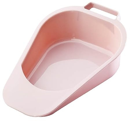 Carex Fracture Bed Pan with 47.3 oz Capacity, Portable Bed Pans for Elderly, Easy Clean Bedpan with Convenient Back Handle for Easy Grasp, Lightweight Female Urinal, Bedpan for Bound/Bedridden Patient
