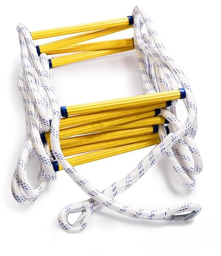 Aoneky Fire Escape Rope - Flame Resistant Emergency Safety Ladder for Adults, 32 Ft