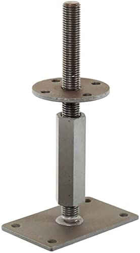 Gartenwelt Riegelsberger Pitzl T-Pfostenträger mit Dorn höhenverstellbar 142-207 mm unsichtbare Verschraubung für Carport