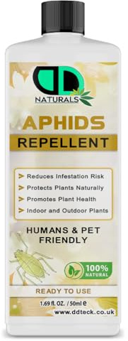 100% Natural Aphids Repellent | Safe for Humans & Pets | Protects Plants from Aphid & Bug Repellent | Ready-to-Use | Indoor & Outdoor Plants | Non-Toxic | Pet & Child-Friendly (50ml)