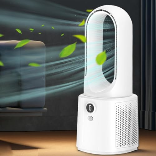 Ventilateur Sans Pales | Ventilateur Colonne | 6 Vitesses Vent | USB Rechargeable | Pour La Chambre À Domicile Voyage En Plein Air | Econte D'énergie | 125 * 135 * 330 Mm