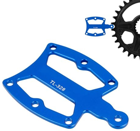 Medidor de pedal de aluminio – Medidor de desgaste del plato, comprobador de dientes de bicicleta, herramienta de inspección de grosor de la transmisión | Analizador de piñón de ciclismo, detector de