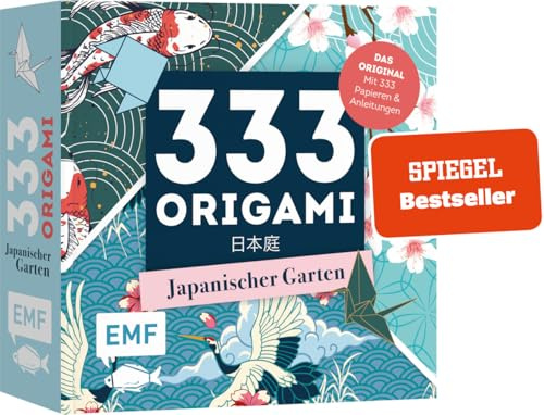333 Origami - Japanischer Garten - Zauberschöne Papiere falten für Japan-Fans: Das Original: Mit Anleitungen und 333 feinen Papieren: Hochwertiges Origami-Papier mit Blüten-, Wasser- und Tiermotiven