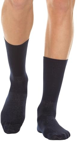 Relaxsan 550 (Blu 5/XL) Calze Senza Elastico Uomo Donna, Senza Compressione, Piedi Diabetici, Cotone e Argento