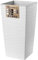 KADAX Pot de Fleurs Haut 46,5 cm, Plastique Imitation rotin, résistant aux intempéries – intérieur/extérieur, Blanc