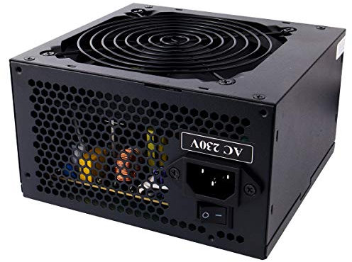 CiT Builder 500W Power Supply, Non Modular, PPFC, 70% Efficiency, 12cm Cooling Fan, An Excellent Entry Level Power Supply, No Power Cable Included | Black