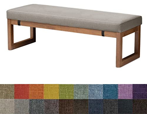 Kimgull Bankauflage Sitzkissen Bank Bankkissen Sitzauflage Sitzpolster Sitzbank Auflage Polster fur Banke Kissen Kissenauflage for Küchenbank Gardenbank Essbank (100X30X5CM Grau)