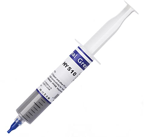 Pasta termica HY510(25g) Grigio > 1,93 W/m-K, Pasta termica a base di carbonio, alta conducibilità termica, Adatto per computer PC/laptop/piccoli elettrodomestici/luci a LED/scaldacqua solari, ecc.