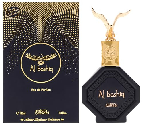 Nabeel Master Perfumer Collection - Al Bashiq - Cologne for Men and Women - Amber, Woody Fragrance with Apple, Saffron, Leather, and Incense - 3.3 oz