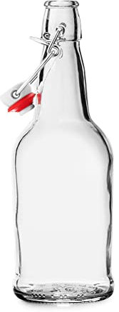 JINGAN cerámica, 6 tapones repuesto para práctico Kitchen Secure – Tapón abatible reutilizable para botellas vidrio, tapas batientes para botellas oso