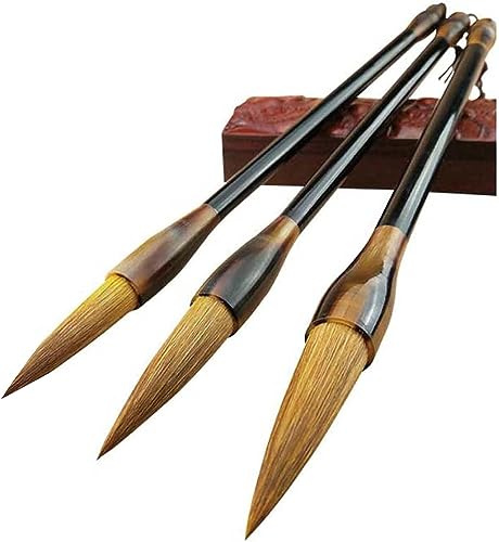 Pincel de caligrafía China, Pincel, Pluma de Lobo, Pincel Chino, Pincel de caligrafía, Pincel Chino, 1 Pincel de caligrafía Tradicional Chino de Pelo de Lobo, Pincel de Pintura Sumi japonés Kanji for