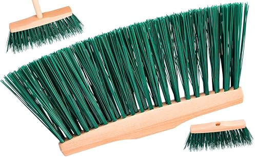 ToolSpace Balai d'extérieur/intérieur pour travaux Lourds, Balai de Rue 24 cm, de Jardin, de Sol, d'angle ménager pour terrasse, Garage, Pont supérieur, pour l'extérieur