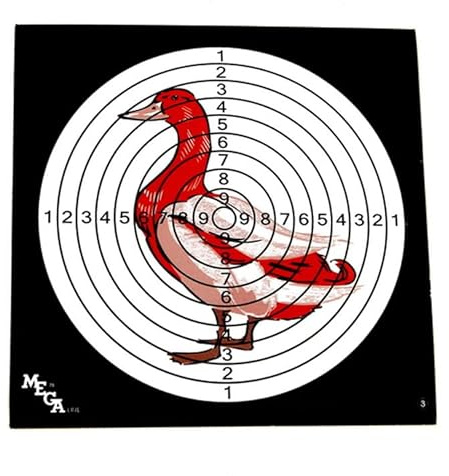 Dianas Pato para competiciones de puntería (plinking Airgun Target) de Tiro Deportivo con carabinas, escopetas o Pistolas de balines, 50 Unidades.
