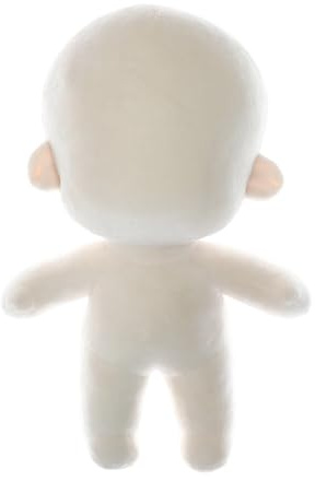 Gissroys 20 cm personalizable cuerpo de muñeca de algodón desnudo suave proyecto de artesanía de tela para principiantes y profesionales decoración del hogar cuerpo de muñeca de trapo suave