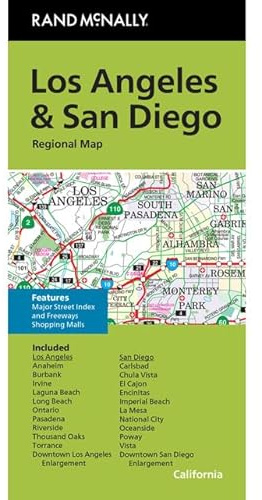 Rand McNally Folded Map: Los Angeles & San Diego Regional Map