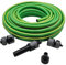 Bambelaa! Tubo da giardino, 30 m, tubo dell'acqua da 1/2 pollici, con connettore, ugello per irrigazione giardino, cloruro di polivinile (PVC)