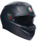 AGV K3 Full Face ECE 22.06 Motorcycle Helmet - Plain, Matt Black