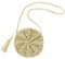 AWAVM Sac de paille pour femme, sac à bandoulière rond en paille avec pompon, sac fourre-tout tissé à la main avec fermeture éclair, sac à main en paille de plage d'été avec sac à main bohème, beige