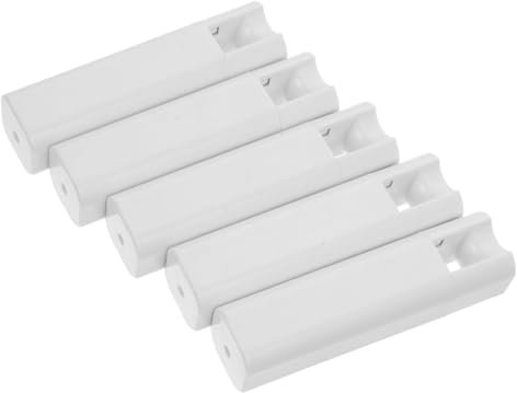 HAMPPLIES Pomelli Per Tende Nappa Di Cordino in Plastica Bianca, Set Da 5 Pezzi, Accessori Per Corde Di Tende a Rullo e Veneziane, Ciondolo Pesante Per Stabilità e Utilizzo Domestico