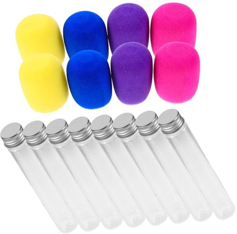 ibasenice 8pièces Microphones Jouet Plastique Colorés pour Fête Anniversaire Garçon Fille Accessoires Karaoké Ktv Simulés Microphones pour Scène Disco Et Jeu De Rôle