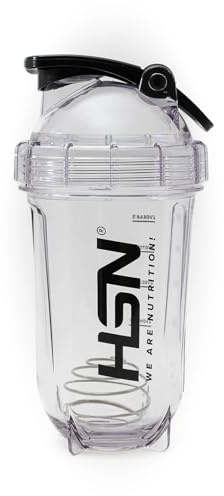 HSN Shaker Rocket We Are Nutrition! Libre de BPA | 500ml | Transparente | Vaso Mezclador con Bola Mezcladora | Cierre Hermético y Tapón Anti-Fugas | Sin Olores | Fácil Limpieza