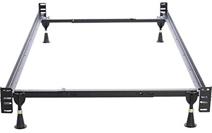 Hollywood Bed Frames Bed Frame with Headboard/Footboard Attachment/4 Legs and Adjustable Glides, Twin/Full