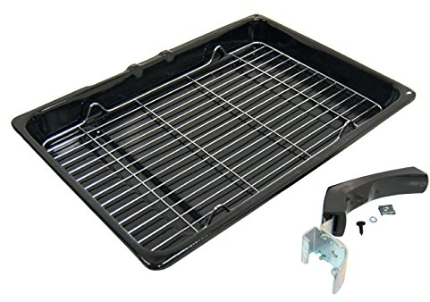Smeg Ofen Herd Grill Pfanne mit Rack & abnehmbarem Griff
