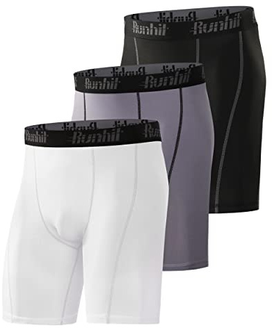 Runhit Compression Shorts for Men,Mens Underwear Spandex Shorts Workout Running Medium
