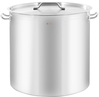 Royal Catering Kochtopf Induktion 98 L Ø 50 cm mit Deckel Edelstahl-Topf Induktionsherd-Topf Induktionskochtopf Edelstahltopf