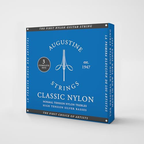 Augustine Klassikgitarre-Saiten Classic Blue 3x Satz normal/high