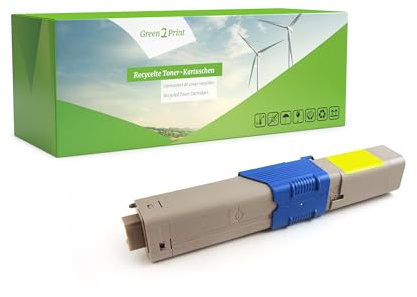 Green2Print Toner gelb 2000 Seiten ersetzt Oki 44469704 passend für Oki MC351, MC352DN, MC361, MC362DN, MC561, MC562DNW, MC562DN, C310DN, C330DN, C331DN, C510DN, C511DN, C530DN, C531DN