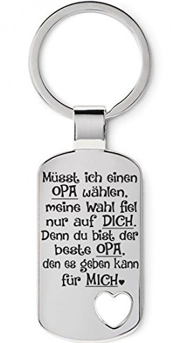 Lieblingsmensch Familien - Schlüsselanhänger Modell: Müsst ich einen Opa wählen...