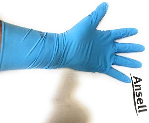 DSTOCK60 Nitrilhandschuhe, extra lang, Größe 6,5/S, 50 Stück