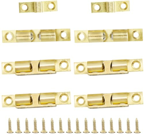 CEEYSEE 6 Pcs Double Roller Catch Ball Tension Catch 60mm Furniture Latch for Internal Doors,Wardrob,Cupboard,Kitchen Catch(UGK6)