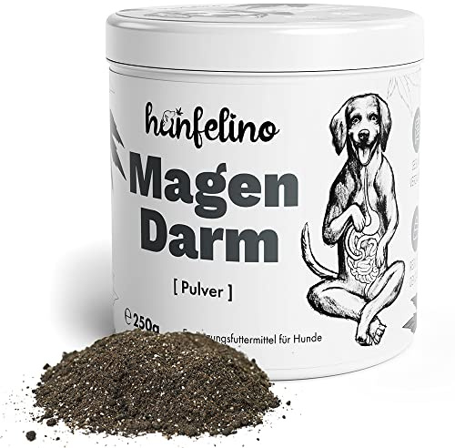 Hunde Verdauungs Pulver bei Durchfall oder Blähungen mit Probiotika & Präbiotika fördert die Darmsanierung bei Verdauungsproblemen für eine gesunde Darmflora 250g