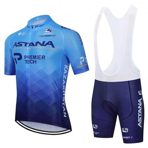 assocauicy Hombre Conjunto Ropa De Ciclismo Para Verano,Transpirable Top De Ciclismo Y Culotte Ciclismo Secado RáPido