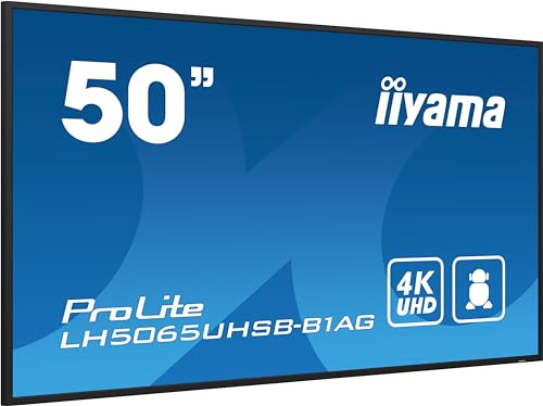 IIYAMA - PUBLIC DISPLAY 50IN LCD 3840X2160 9.5MS LH5041UHS-B2AG 5000:1 HDMI VGA