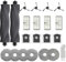 JoyBros Accessoires pour Dreame X40 Ultra Complete L40 Ultra Mova P50 Pro Ultra X40 Master,Lingettes X6 Sacs X4 Filtre X4 Brosses Principales X2 Brosses latérales X4