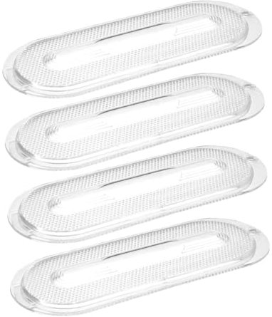 KONTONTY 4pcs Range Hood Lamp Shades Adapters Replaceable Lamp Covers for Kitchen Range Hood Light Plates Fittings