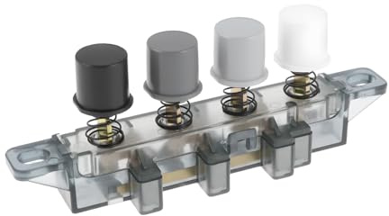 VGOL Interruptor de botón de velocidad para ventilador de piso, 4 llaves, 3 niveles, compatible con Midea, 10,2 x 6,6 x 1,3 cm