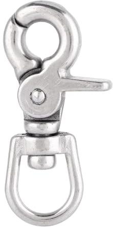 Sahgsa Robusto moschettone girevole in acciaio inox per accessori barca di casa (3 x 11 x 65 mm, 5 pezzi venduti)